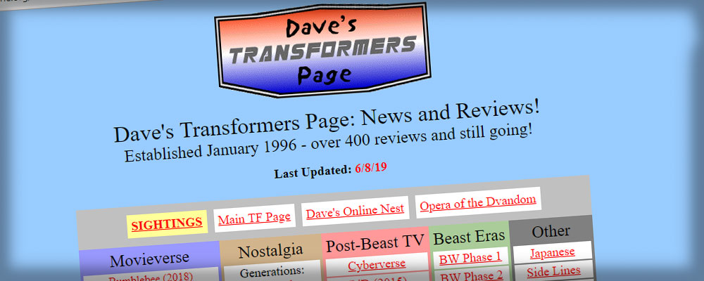 Dave's Transformers