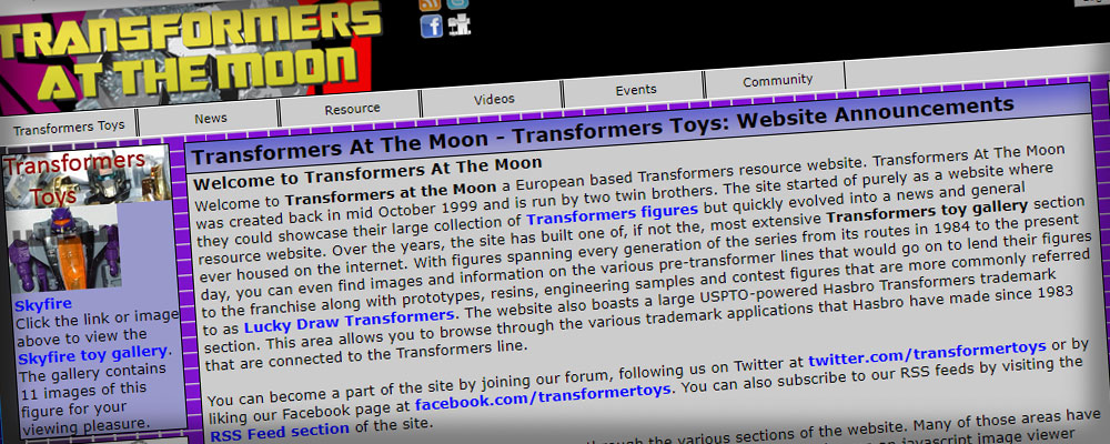 Transformers at the Moon