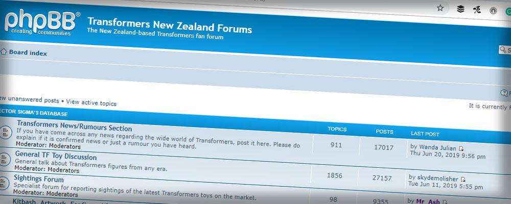 Transformers New Zealand Forums